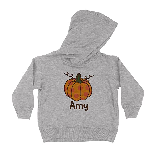 Pumpkin Amy Kids Hoodie Sweatshirt Toddler 5T Heather Grey