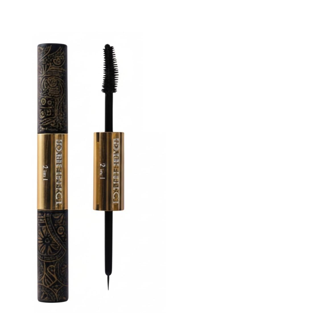 2 in 1 Eyeliner Mascara, Dual-Ended Eye Makeup Tool with Black Formula-image-21