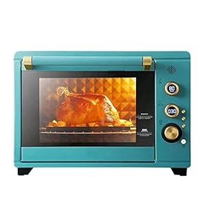 Mini-oven 1800 watt, pizzaovenoven, mini-oven, roestvrijstalen verwarmingselementen, verwijderbare kruimellade, temperatuurbereik 28~230 (blauw)