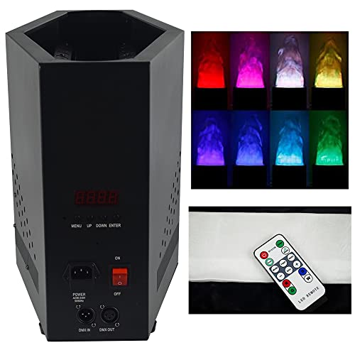 Rebrisbol LED Fake Fire Flame 1.8m Colorful Artificial Flame 3D Simulated Flame Effect Double Blower for Halloween Christmas Festival Night Clubs