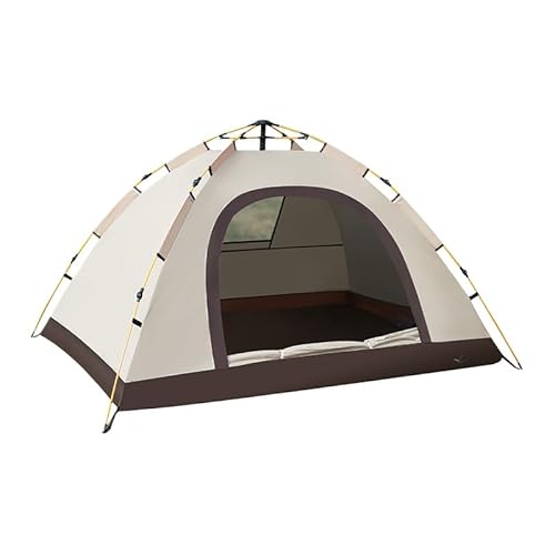 【ワンタッチ自動開閉テント】1-4人用 折りたたみ式 軽量設計 UVカット・遮光・防水・防風 耐水圧3000mm ブラックコーティング 日除けテント キャンプ ピクニック 公園 野外 防災用 収納バッグ付き 家族の思い出を守る (2人用タイプ(ドア1つ・窓
