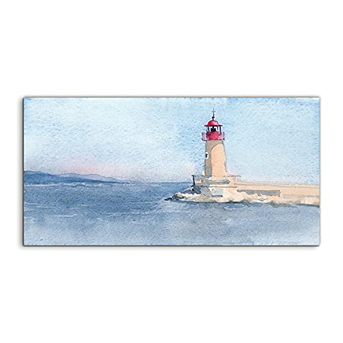 Tableau acrylique 120x60cm phare maritime décoratif pour le salon
