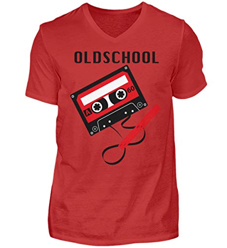 T-shirt col en V homme rouge ajusté pour valoriser la silhouette