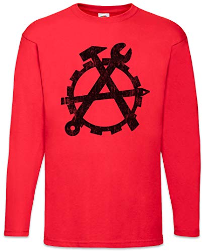 Urban Backwoods Workers Anarchy T-Shirt à Manches Longues Streetwear S-2XL