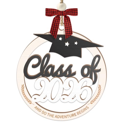 Class of 2026 Ornament 2026 Graduation Gifts for Her, Him, Women Class of 2026 Gifts Wooden Graduation Ornament College Nurse High School Phd Grad Gift