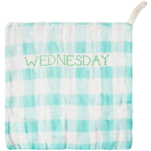 Image of C.R. Gibson BWA-24546 Woodland Colors Gender Neutral 100% Cotton Gauze Baby Washcloths for Bath Time, 9 inch W x 9 inch L, Multicolor