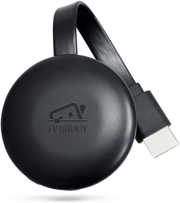 TV Buddy Caster Wireless Streaming Full HD Videos Movies from Smartphone Tablet Computer to Widescreen TV Support AirPlay DLNA AirMirror Cross-System Mirroring