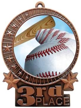 Express Medals Various Styles 1 to 50 Pack of 3 Inch Gold Silver Bronze Baseball Medals Trophy Award Medal Trophies Gift Prize Tournamnet Awards Prize Gift Favor XMD700-FCL4