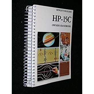 Unknown Binding Hewlett-Packard HP-15C Owner's Handbook, January 1985 Book