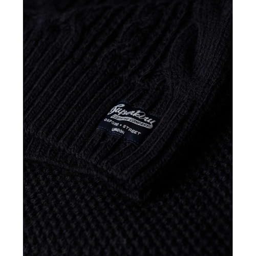 Pull Superdry Pull Jacob Cable demi zip EU - vue 6