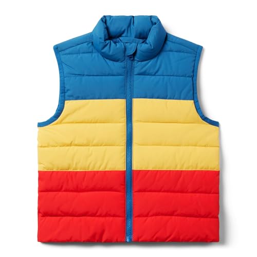 Janie and Jack Boys' Color-Block Puffer Vest (Toddler/Little Big Kid)