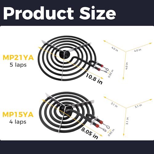 Brûleur électrique MP22YA haut rendement, pack robuste pour table de cuisson Kenmore Norge - 7