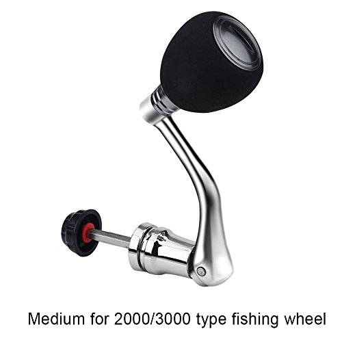 Gototop Fishing Spinning Reel Metal Rotatable Knob Reel Replacement Fishing Power Handle With Arm Grip For Fishing Reel Nonslip Grip #TOP6