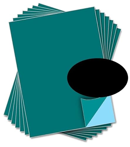 party_decor Turquoise Self Adhesive Gloss Vinyl Sheet - A4 - pack of 20 - perfect for hobby & craft