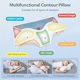 HOMCA Orthopädisches Kissen Memory Foam Nackenstützkissen für HWS Ergonomisches Kopfkissen für...