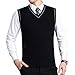 Biutimarden Hombres Otoño Invierno Classic Business sin Mangas con Cuello en V...