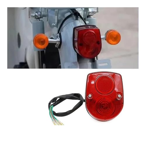 Feu arrière de moto avec ampoule et éclairage de plaque pour CT70 SL70 Z50A - 2