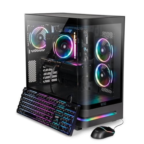 Image of Acer Nitro 85 Gaming Desktop | Intel Core Ultra 7 Processor 265F | NVIDIA GeForce RTX 5070 Graphics | 16GB DDR5 | 1TB Gen 4 SSD | Wi-Fi 7 | Windows 11 Home | N85-600-UR35