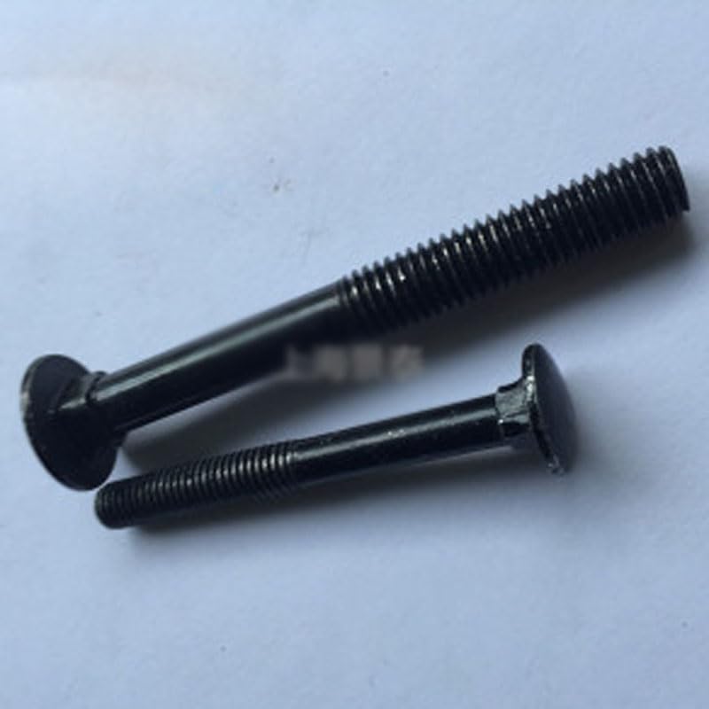 M10 Carriage Screw Square Neck Bolts Black Screws 30mm-100mm Lenght - (Length: M10 x70mm(2pcs))