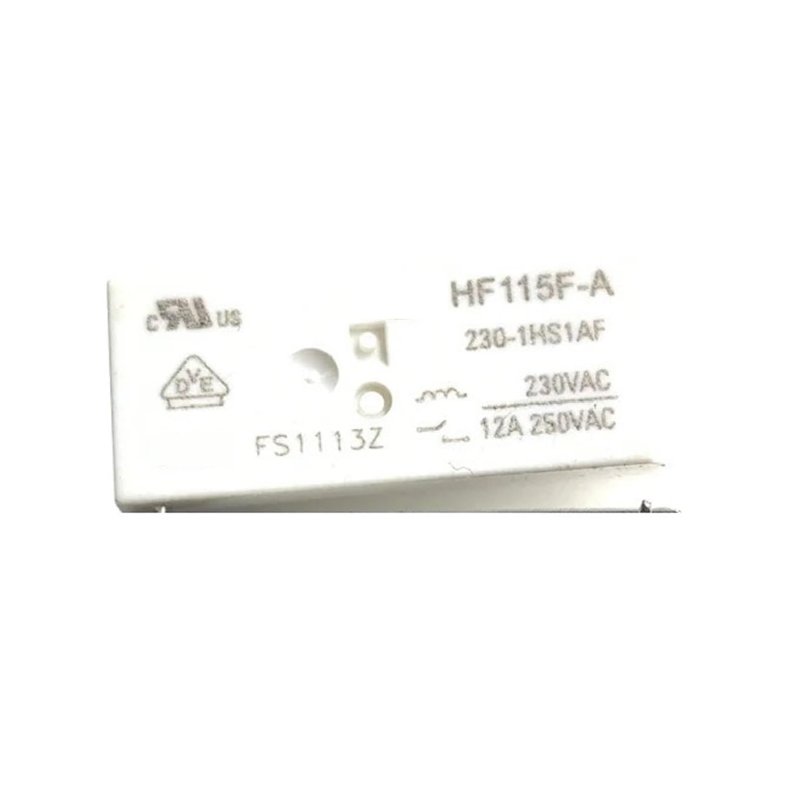 Relais 230V HF115F-A 230-1HS1AF 4 broches 12A pour automatisme