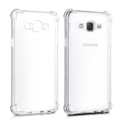 REY Transparent Silikonhülle TPU Anti-Shock für Samsung Galaxy J5 2016, Handyhülle Premium Kratzfest TPU Durchsichtige Schutzhülle