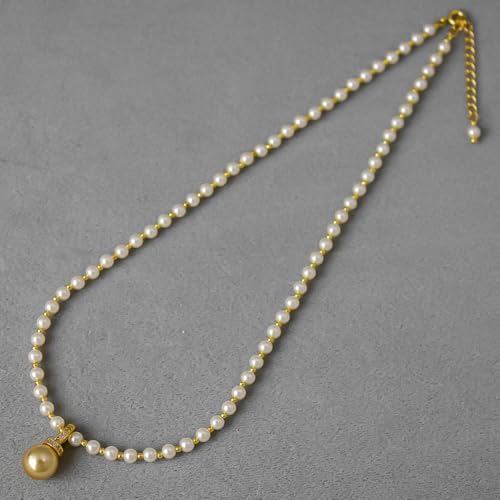 Petite perle dorée et chaîne de pull en perles fines d'hiver MOCHAMIK