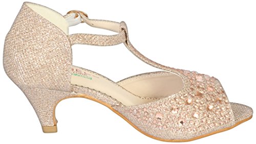 Girls Glitter & Stone Sandal With Memory Foam Insole4