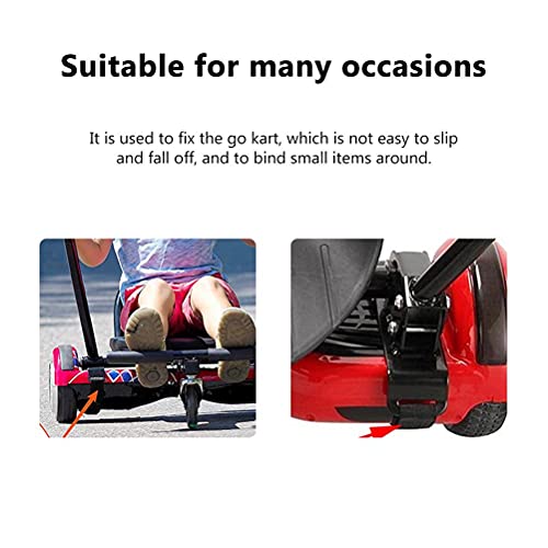 Accessoires hoverboard sangles réglables de fixation nylon crochet boucle pour siège - 2