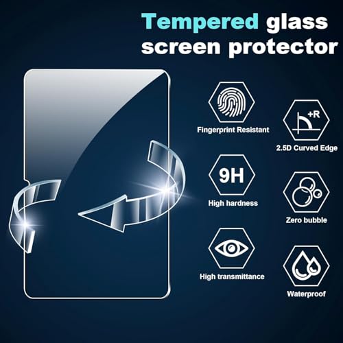 Image of VERTUS Premium Tempered Glass for Samsung Galaxy Tab S10 FE+ (13.1 Inch) Screen Protector, Full Coverage 9H Tempered Glass, HD Clear Scratch Resistant, Bubble-Free for Samsung Tab S10 FE Plus Screen Protector