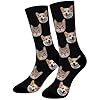 XINLING Custom Face Socks with Photo Personalized Funny Socks Customized Couple's Gifts for Men Women (Style 1)