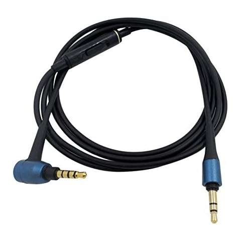 Henghx Replacement Cable with Inline Mic for ATH-MSR7 Over-Ear Headphones Cover