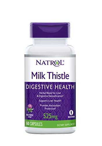 Natrol Milk Thistle Advantage V-Caps, 525mg, Unflavored, 60 Count
