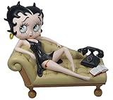 Middle England Betty Boop Figurine à collectionner sur chaise longue Crème et noir 19 x 18,5 x 11,5 cm