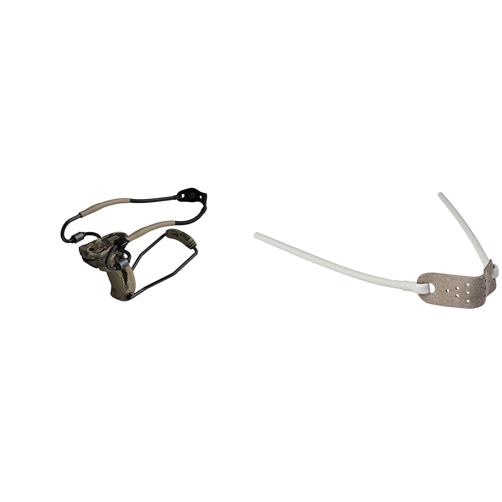 BARNETT Havoc Hunter Slingshot Bundle with Double-X Bands, 38 Caliber Ammo, Leather Pouch & Magnum Power Bands