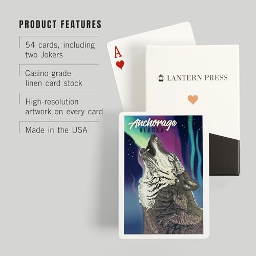 Baraja de cartas Poker Anchorage Alaska 52 unidades miniatura 3