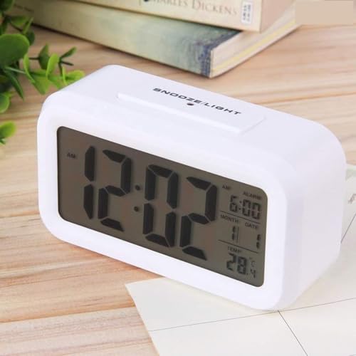Image of Topski Digital Alarm Clock for Heavy Sleepers, Digital Clock Table Clock for Study Table, Students, Office | Alarm Clock for Bedroom with Loud Sound, Automatic Sensor,Date & Temperature