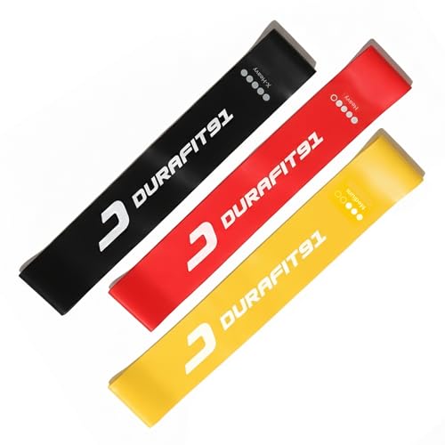 Image of Resistance Bands Set of 3(Medium to Ultra Heavy) Booty Bands for Unisex | Mini Loop Hip Bands for Toning Glute, Leg & Squat Training | Exercise Bands for Gym, Yoga, Pilates, Fitness