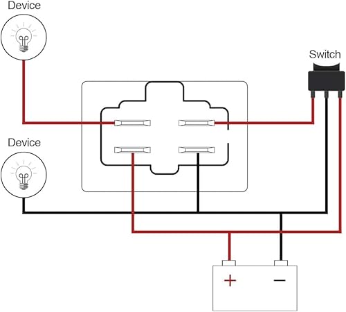 Kimiss Fan Relay, 40A 12V Car A/C Radiator Fan Relay Air Conditioning Solenoid Relay Starter #TOP1