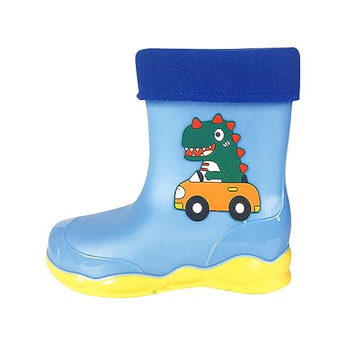 Little/big Kids Boys And Girls Rain Boots Dinosaur Kids Water Shoes Outdoor Anti Slip Dinosaur Tropical Hiking Boots