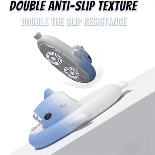 Jfxgjuv Shark Slides Kids, Boys Girl Cloud Shark Slides Non-Slip Novelty Open Toe Sandals Thick Sole Beach Pool Shower Shoes Slippers4