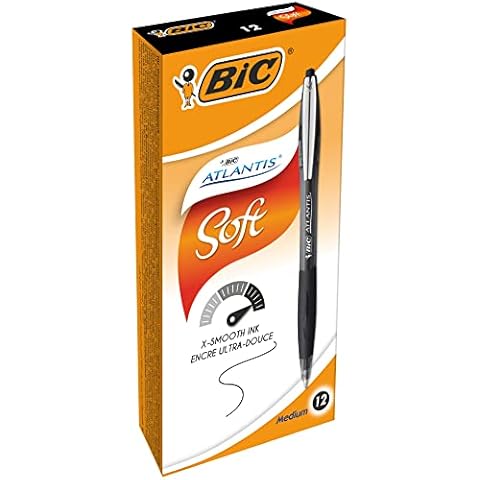 BIC Atlantis Classic Retractable Ball Pens - 12 Pack Cover