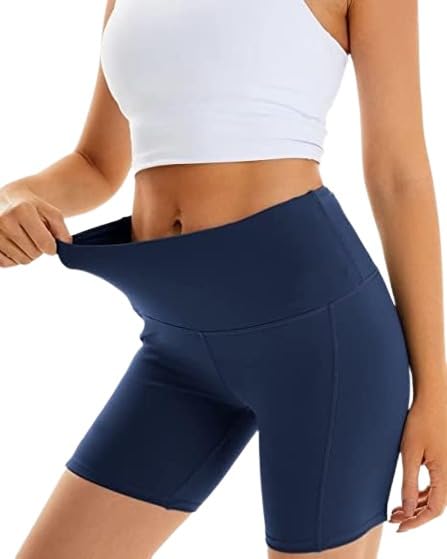 Women's High Waist Shorts Workout Running Short Nylon & Spandex Pack of 1(26 Till 32)-image-18
