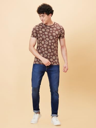Image of Being Human Coffee Regular Fit Round Neck Men's T-Shirt Clothing