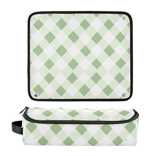 Organizador 2 en 1 para herramientas de cabello con almohadilla resistente al calor y bolsa de viaje para planchas, alisadores y rizadores miniatura 3