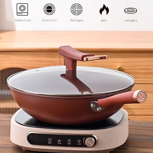 Wok de Barro Púrpura con Tapa 32 cm miniatura 6