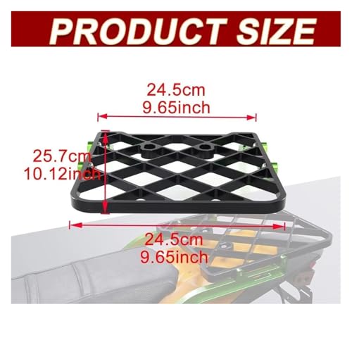 Porte-bagages arrière vert pour Kawasaki KLX300 et KLX300SM 2009-2025 - 3