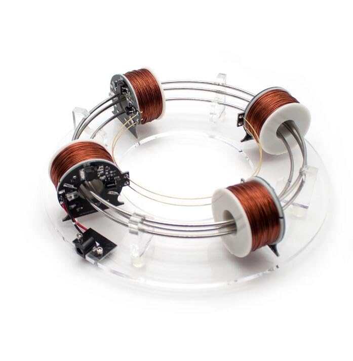 Image of DIY Coils Circular Accelerator Electromagnetic Cyclotron Scientific Experiment Equipment Physics Teaching Aids Model (Four Coils)