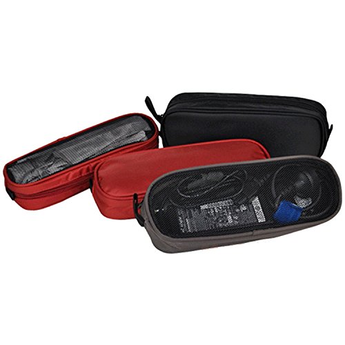 Laptop Chargers Case,Zipper Mesh Laptop Adapter Case,Universal Electronics Accessories Travel Organizer/Carry Case/Bag/Pouch/Sleeve For Laptop Notebook Tablet Power/Mouse/Cord/Usb Accessories,Red #TOP7