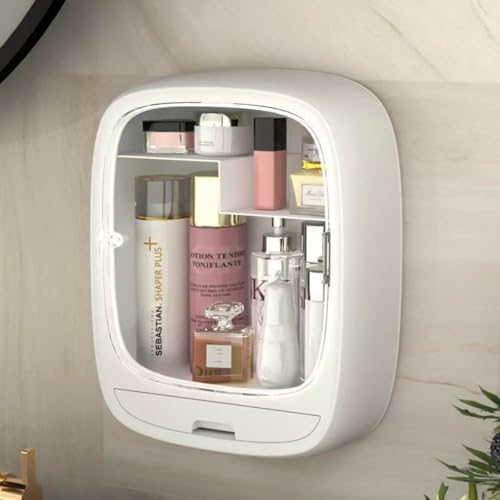 Makeup Organizer Shelf and Wall-Mounted Storage Rack