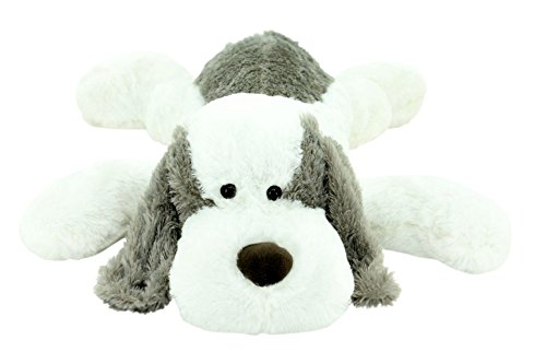 Sweety Toys 5000 Riesen Plüschhund 80 cm Weiss-grau